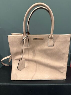 Poppy & Peonies Pale Blush Structured Tote